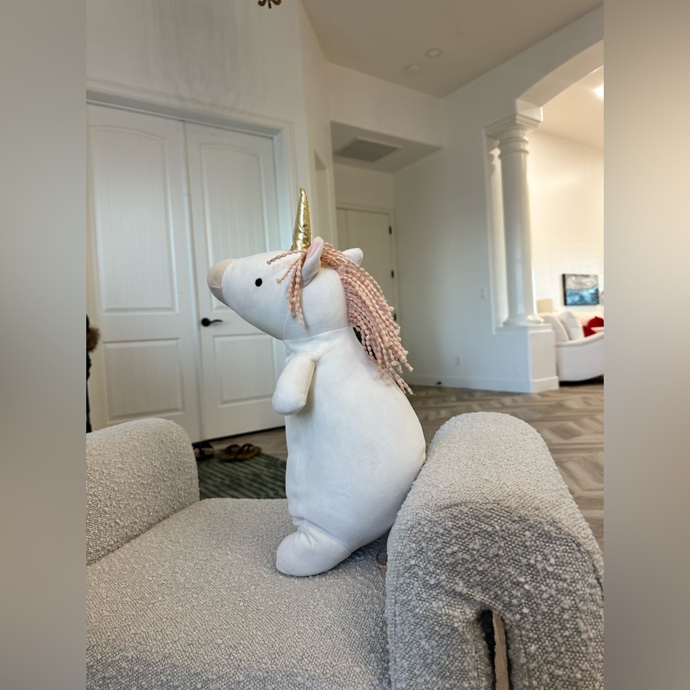 Pillowfort from Target - Unicorn 3lb Weighted Plush Kids' Throw Pillow White